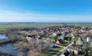 Verkauft!!! Solide Doppelhaushälfte an der südlichen Boddenküste - Luftbild